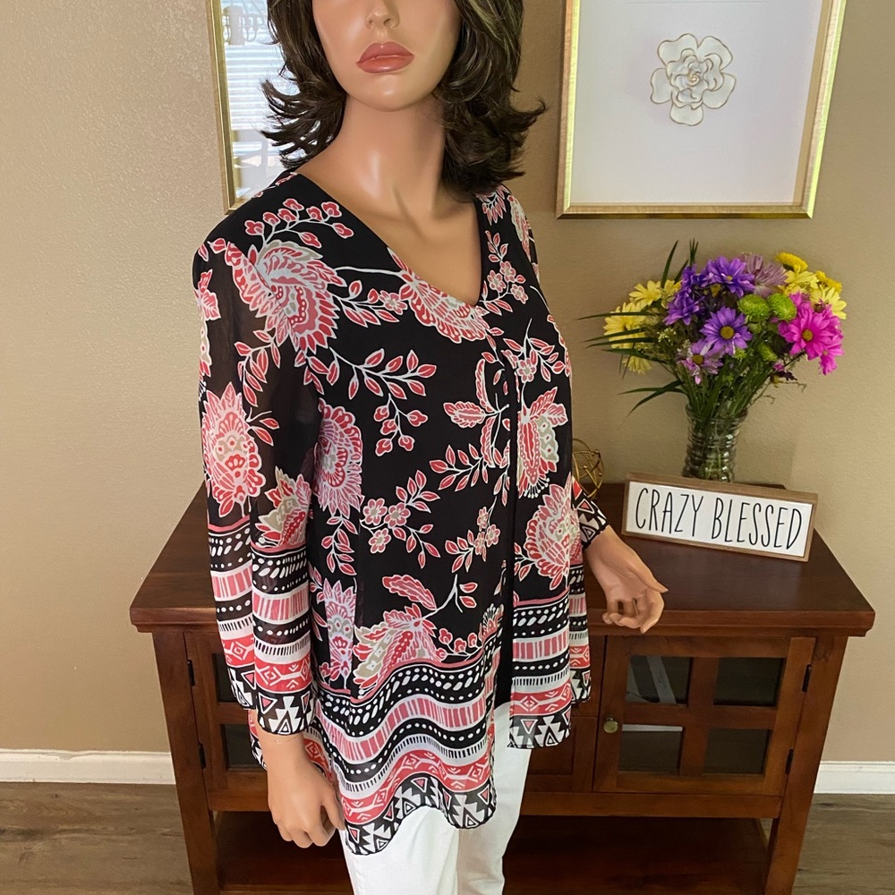 JM Collection Blouse - Picture 3 of 6